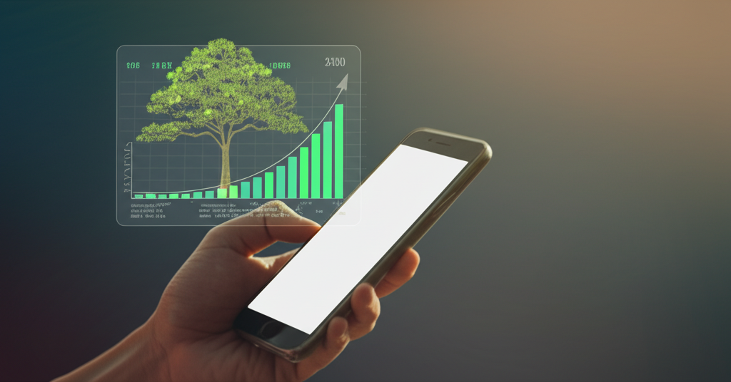 Receive a QR code to track the tree